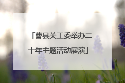 曹县关工委举办二十年主题活动展演