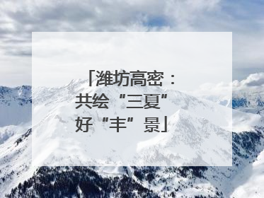 潍坊高密：共绘“三夏”好“丰”景