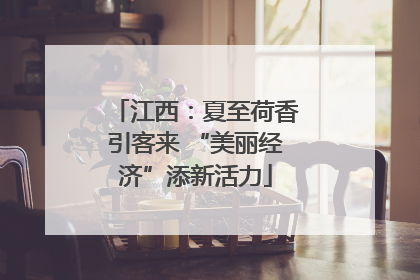 江西：夏至荷香引客来 “美丽经济”添新活力