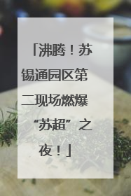 沸腾！苏锡通园区第二现场燃爆“苏超”之夜！