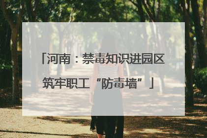 河南：禁毒知识进园区 筑牢职工“防毒墙”
