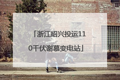 浙江绍兴投运110千伏谢慕变电站