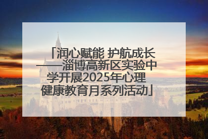 润心赋能 护航成长——淄博高新区实验中学开展2025年心理健康教育月系列活动