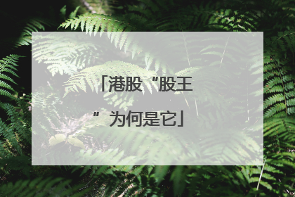 港股“股王”为何是它