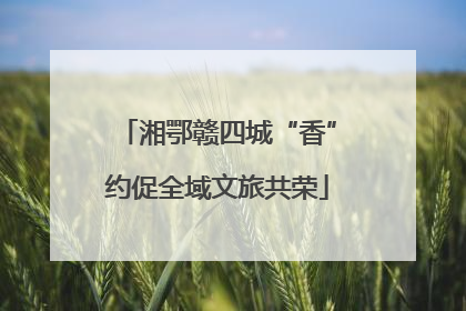 湘鄂赣四城“香”约促全域文旅共荣