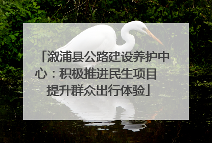 溆浦县公路建设养护中心：积极推进民生项目 提升群众出行体验