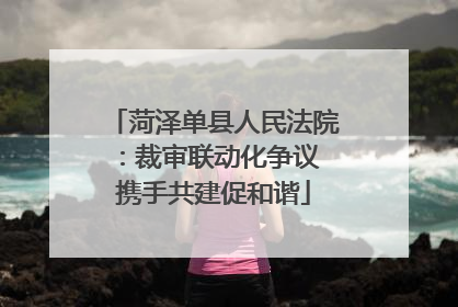 菏泽单县人民法院：裁审联动化争议 携手共建促和谐