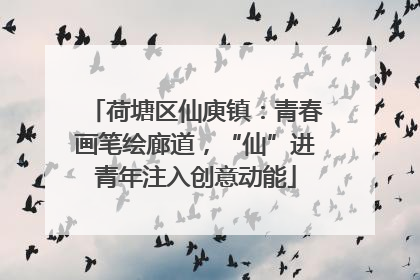 荷塘区仙庾镇：青春画笔绘廊道，“仙”进青年注入创意动能