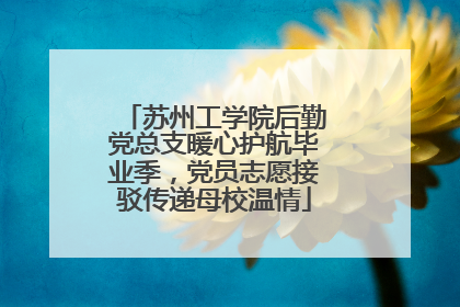 苏州工学院后勤党总支暖心护航毕业季，党员志愿接驳传递母校温情