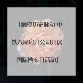 触摸历史脉动 中铁八局房开公司开展国际档案日活动
