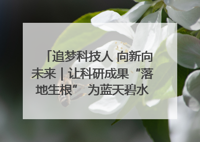追梦科技人 向新向未来｜让科研成果“落地生根” 为蓝天碧水“保驾护航”