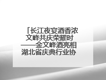 长江夜宴酒香浓 文峰共庆荣耀时——金文峰酒亮相湖北省庆典行业协会十周年盛典