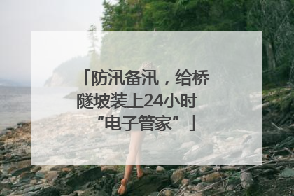 防汛备汛，给桥隧坡装上24小时“电子管家”