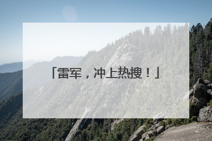 雷军，冲上热搜！