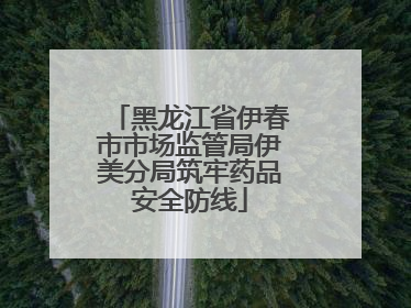 黑龙江省伊春市市场监管局伊美分局筑牢药品安全防线