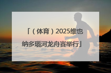 （体育）2025维也纳多瑙河龙舟赛举行