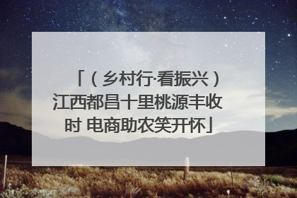 （乡村行·看振兴）江西都昌十里桃源丰收时 电商助农笑开怀