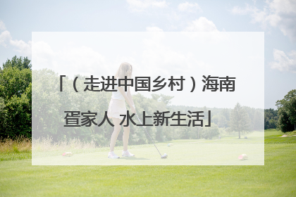 （走进中国乡村）海南疍家人 水上新生活