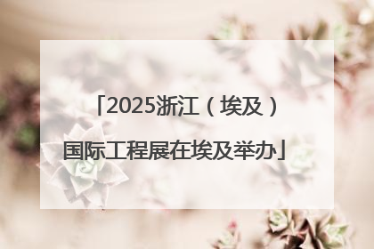 2025浙江（埃及）国际工程展在埃及举办