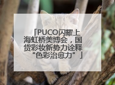 PUCO闪耀上海虹桥美博会，国货彩妆新势力诠释“色彩治愈力”